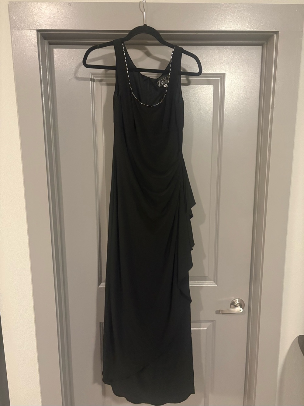 Alex Evenings Black Maxi Evening Gown